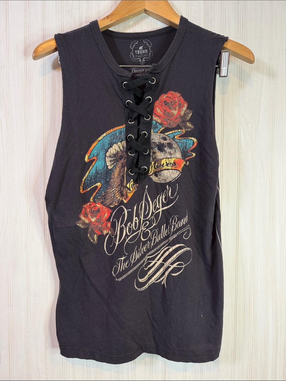 TRUNK LTD LACE UP TANK BOB SEGER AND THE SILVER BULLET BAND MEDIUM